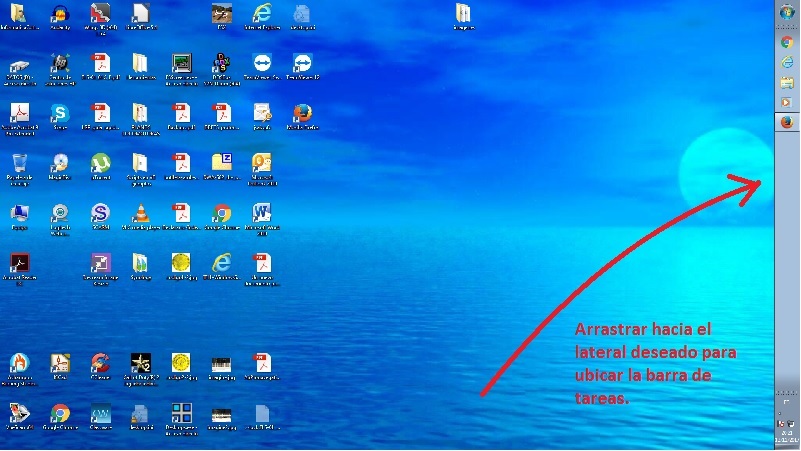 Rebobinar esta ahí administración Personalizar barra de tareas Escritorio Windows- Informática Cotidiana